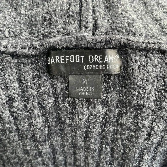 Barefoot Dreams Cozychic Lite Open Cardigan Sweater size medium - Picture 6 of 7